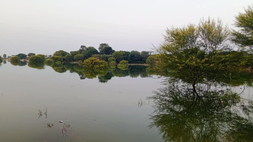 The lake was created by the construction of the Mangla Dam on the Jhelum River.
It is a popular tourist destination for boating and other water sports.
The lake provides water for irrigation and power