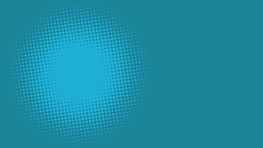 4K motion graphic illustration: pop art halftone background with a gloved detective hand entering the frame holding a magnifying glass. Animated banner (16:9) with copy space. Hand drawn outline