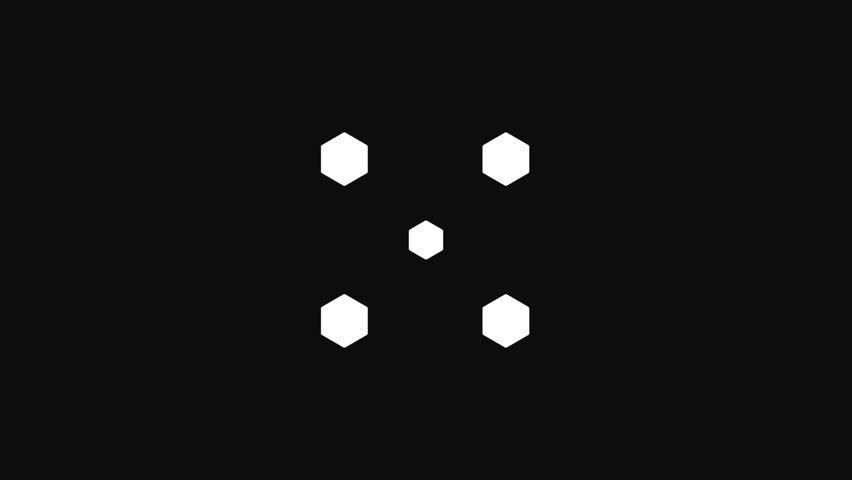 Hexagon design animation motion design for art background