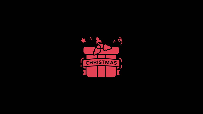 Smooth Christmas icon morph animation with transparent background perfect for holiday videos social media ads websites and motion graphics projects festive seamless loop ready to use