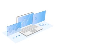 4K Laptop information Data analysis and Digital Management, Great videos to use in data analysis presentations - Powered by Shutterstock - Get 15% off with code: PIKWIZARD15