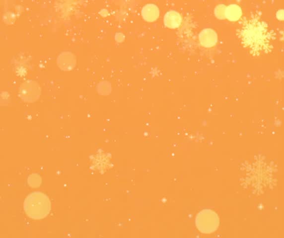 orange abstract bakground with snowflake