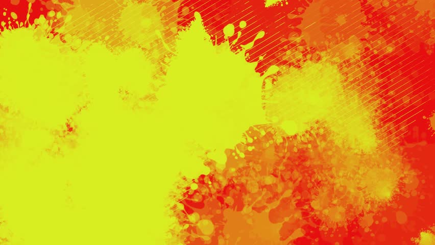 Bright splashes of liquid colored paint, fast animated background.	

