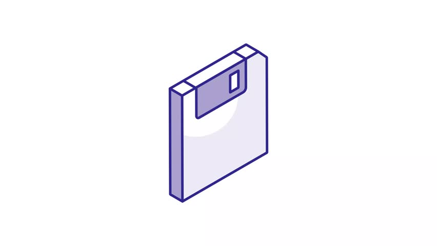Grab this creatively crafted isometric vector of floppy protection