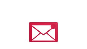 Animated closed envelope with an increasing notification number, symbolizing new incoming emails, messages, spam, or alerts. Suitable for concepts of online communication, digital reminders. - Powered by Shutterstock - Get 15% off with code: PIKWIZARD15