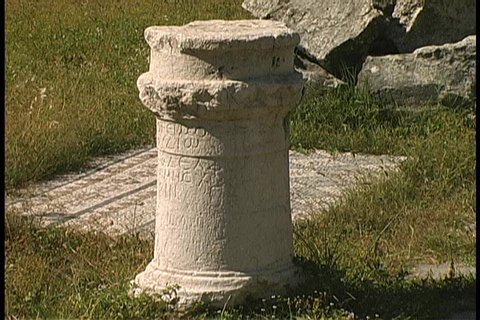 Ancient Roman Milepost from the Roman empire era, Turkey