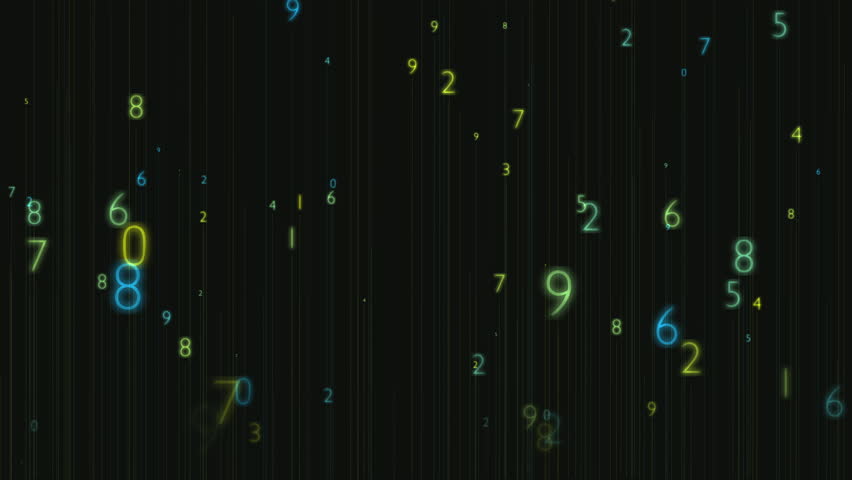 Digital Conne of Numbers Abstract Data Stream in Cyber Space. A dark, futuristic background features streaming digits and neon numbers drifting down the screen, creating a high tech data vibe  - Powered by Shutterstock - Get 15% off with code: PIKWIZARD15