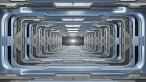 Futuristic Metallic Corridor with Symmetrical Architecture and Subtle Light Glowing Ambience - Powered by Shutterstock - Get 15% off with code: PIKWIZARD15