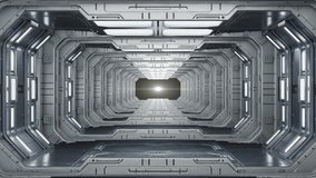 Futuristic Metallic Corridor with Symmetrical Architecture and Subtle Light Glowing Ambience - Powered by Shutterstock - Get 15% off with code: PIKWIZARD15