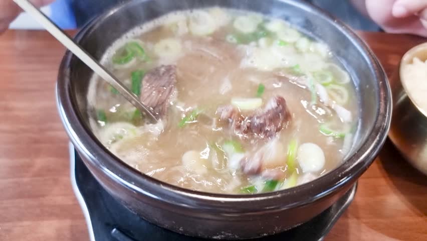 Korean Haejangguk and Gukbap are hearty, savory soups. Haejangguk is a spicy hangover remedy with meat or seafood, while Gukbap offers comforting, deeply flavored rice soups.