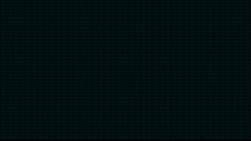 Blue Abstract Stylised Glitch Animated Heart Pulse Line Indicating Functioning Cardiac Rhythm. Electrocardiogram ECG Illustrating Heartbeat from Alive Individual. Motion Graphic with Grid Background.