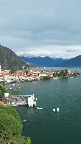 A Serene Town Nestled on the Shores of Lake Como in Italy