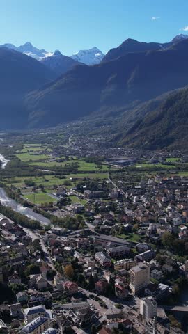 A Majestic Italian City Embraced by Breathtaking Mountain Landscapes