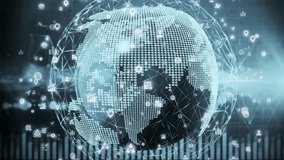 Futuristic Digital Globe with Network Connections - Powered by Shutterstock - Get 15% off with code: PIKWIZARD15