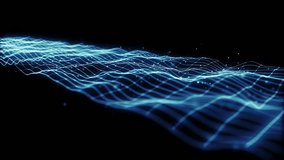 Abstract Network Mesh Waving Fx Background Loop - Powered by Shutterstock - Get 15% off with code: PIKWIZARD15