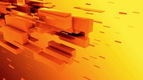Abstract Orange 3D Blocks Motion Design - Powered by Shutterstock - Get 15% off with code: PIKWIZARD15