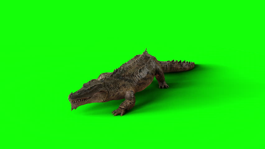 3d Illustration of A terrifying crocodile demon rises, combining primal reptilian power with dark supernatural fury.