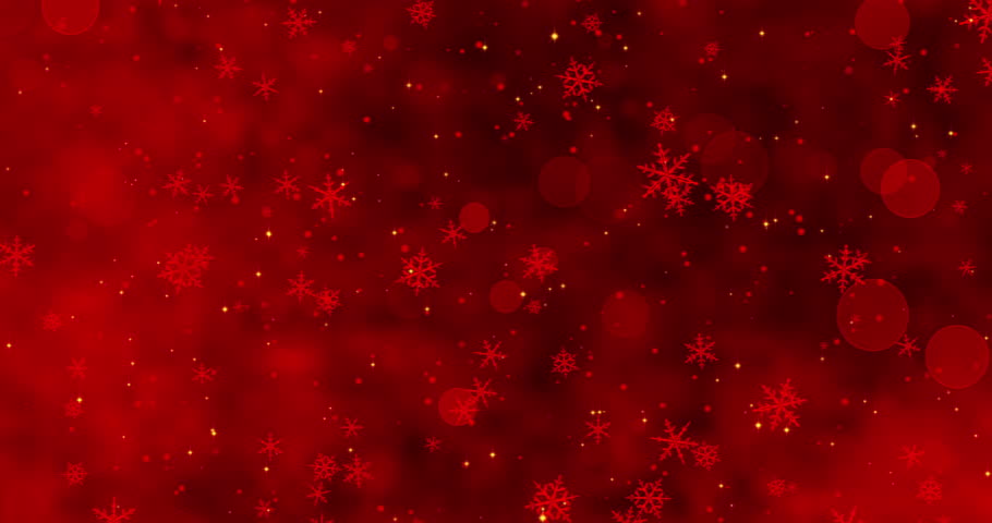 A Vibrant Animated Golden Christmas Tree Surrounded by Cheerful Red Snowflakes Captures the Essence of Holiday Spirit and Festive Joy. 3D Illustration