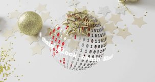 Upon popper popping 3D blockchain sphere spinning, gold dots spilling obscuring code festive reveal. Technology, innovation, celebration, futurism, digital, luxury, sparkle - Powered by Shutterstock - Get 15% off with code: PIKWIZARD15