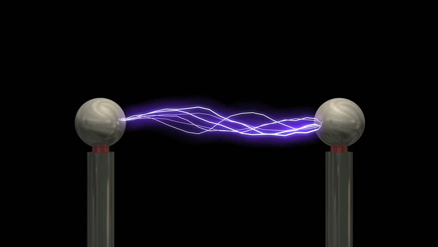 Concept animation Tesla coil, with matte.