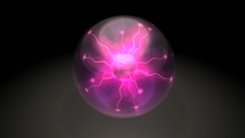 Plasma ball. With matte.