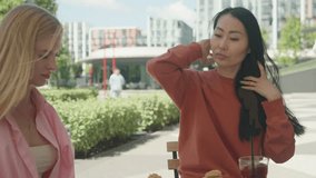 Unboxing Surprise Jewellery Gift From Friend At Cozy Outdoor Cafe - Powered by Shutterstock - Get 15% off with code: PIKWIZARD15