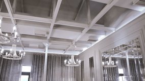 Decorative ceiling with chandeliers and mirrored walls - Powered by Shutterstock - Get 15% off with code: PIKWIZARD15