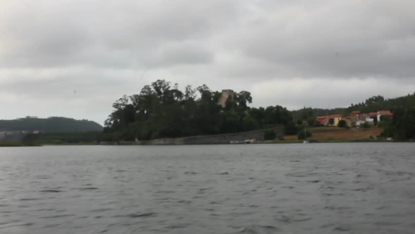 a ride on boat in a river in Asturias, Spain