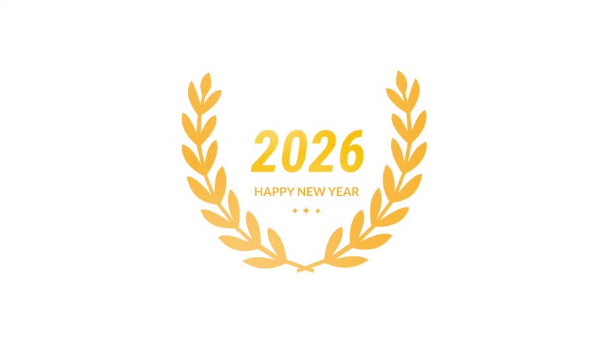 2026, announcement, app, black, bright, card, celebration, centered, classic, composition, contrast, design, elegant, element, event, festive, future, gold, gradient, graphic, greeting, holiday, icon,