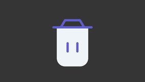 Trash Bin Icon Animation | Seamless Loop, Alpha Channel, HD - Powered by Shutterstock - Get 15% off with code: PIKWIZARD15