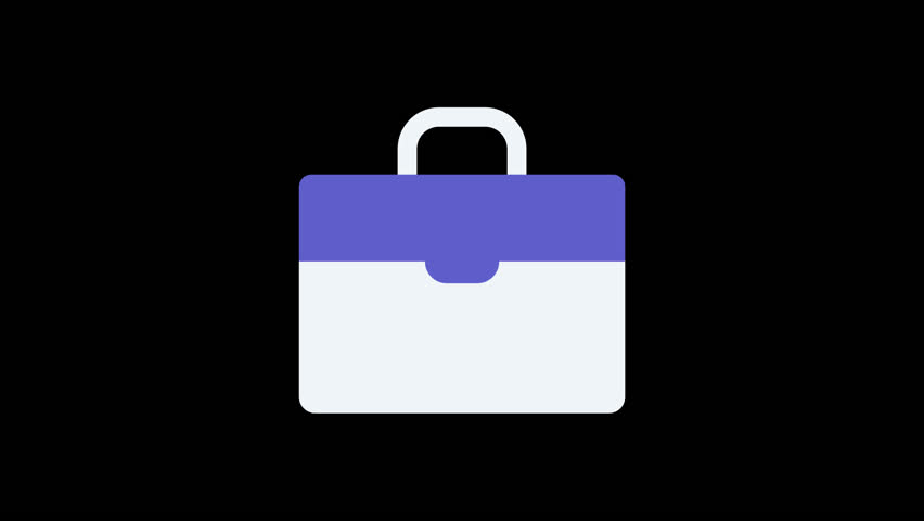 Animated Briefcase Icon | Business Portfolio Work UI UX Motion Graphic
