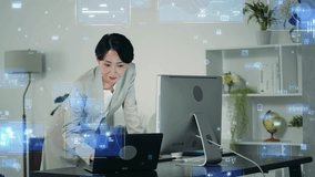 Woman using a PC in the office and digital technology concept - Powered by Shutterstock - Get 15% off with code: PIKWIZARD15