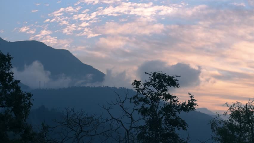 Experience the beauty of Uttarakhand and trek the Himalayas, showcasing the natural beauty and scenic wonders of the region at Deoriatal, on the route from Sari Village to Chopta, Uttarakhand, India.