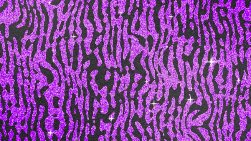 Heisei gal style purple zebra print glitter background animation