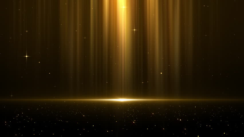 Awards Ceremony Spotlight Particles Gold Trailer Titles Cinematic Openers Luxury Intro Background Loop