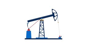 Onshore pumpjack swaying for oil extraction 2D cartoon object animation. Mechanical energy production. Pump jack machine. Oilfield equipment animated flat colorful item 4K video isolated on white - Powered by Shutterstock - Get 15% off with code: PIKWIZARD15