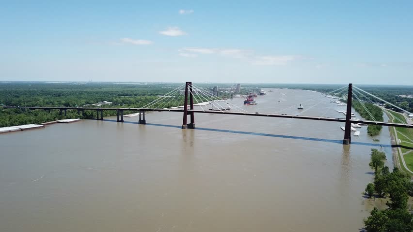 The Mississippi River in Luling Louisiana