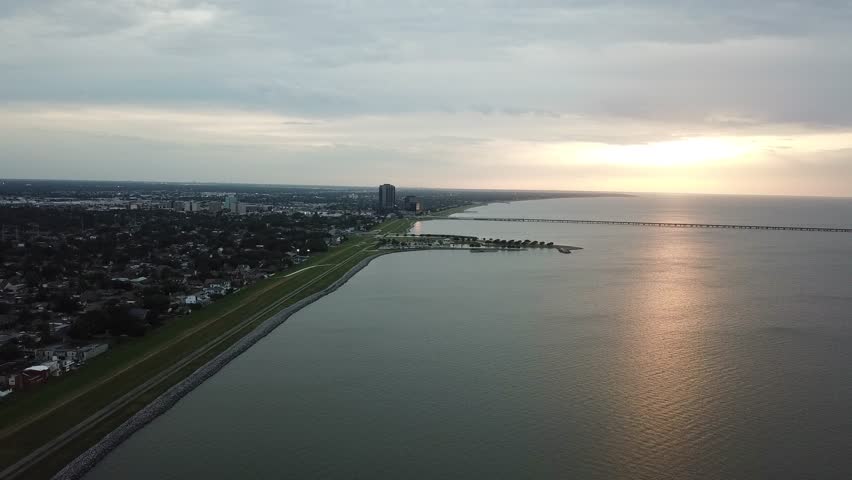 Lake Pontchartrain in New Orleans Louisiana