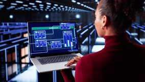 Server Room In Data Center. Cloud Computer Engineer - Powered by Shutterstock - Get 15% off with code: PIKWIZARD15