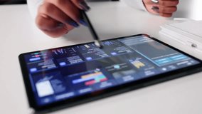 Successful Female Entrepreneur Analyzing Data On Tablet Using Dashboard Graph - Powered by Shutterstock - Get 15% off with code: PIKWIZARD15