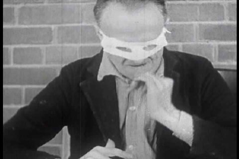 1940s - Silent footage from a lunatic asylum in the 1940s with patients displaying various forms of psychological disorders, particularly catatonic states.