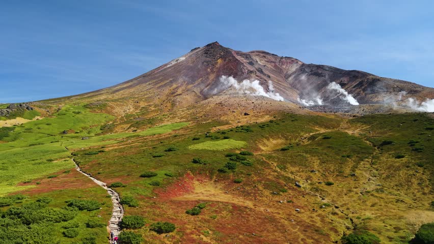 Asahi-dake mountain at Hokkaido Japan