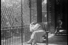 1940s - Silent footage from a psychiatric hospital in the 1940s with patients displaying various forms of psychological disorders particularly catatonic states.