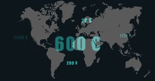Initiating map showing currency jumping and emerging red trade routes, planes mapping global trade. Global network, data visualization, trade corridors, connectivity, digital interface, economic flow, - Powered by Shutterstock - Get 15% off with code: PIKWIZARD15