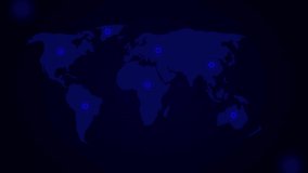 Neon 6G text over a world map with glowing nodes. 5G technology world map with neon glowing nodes showing global connectivity and digital network innovation. - Powered by Shutterstock - Get 15% off with code: PIKWIZARD15