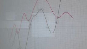 Undulating red and gray waveforms initiating spinning rings and pulsing node visualizing live data. Technology, innovation, analytics, digital, futurism, interface, circuitry - Powered by Shutterstock - Get 15% off with code: PIKWIZARD15