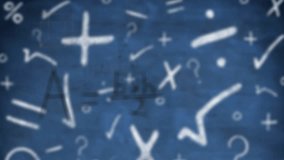 After static board animation revealing Heron's formula drawing triangle solving quadratic equation. Educational, abstract, infographic, instructional, geometric, analytical, mathematical - Powered by Shutterstock - Get 15% off with code: PIKWIZARD15