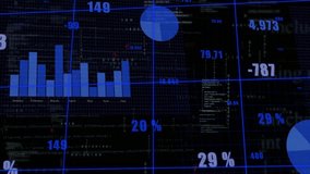 On load dashboard charts shrinking, pie and values shifting with code scrolling visualizing trends. Futuristic, technology, analytics, visualization, interface, digital, data - Powered by Shutterstock - Get 15% off with code: PIKWIZARD15