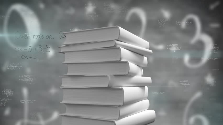 Numeric sequences emerging and drifting over books as geometry diagrams sketching math concepts. Education, academia, knowledge, science, diagram, abstract, learning - Powered by Shutterstock - Get 15% off with code: PIKWIZARD15