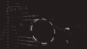 Starting dark code HUD forming rings spinning while DNA helix growing for security visualization. Cybersecurity, digital, futuristic, technology, data, encryption, protection - Powered by Shutterstock - Get 15% off with code: PIKWIZARD15